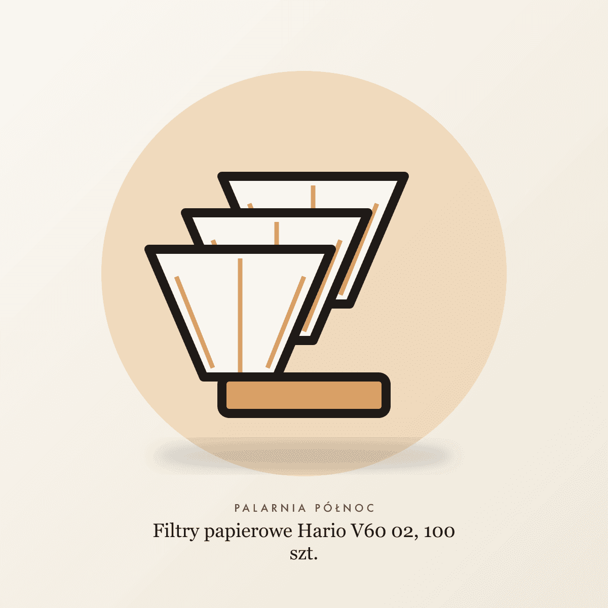 Filtry papierowe Hario V60 02, 100 szt.
