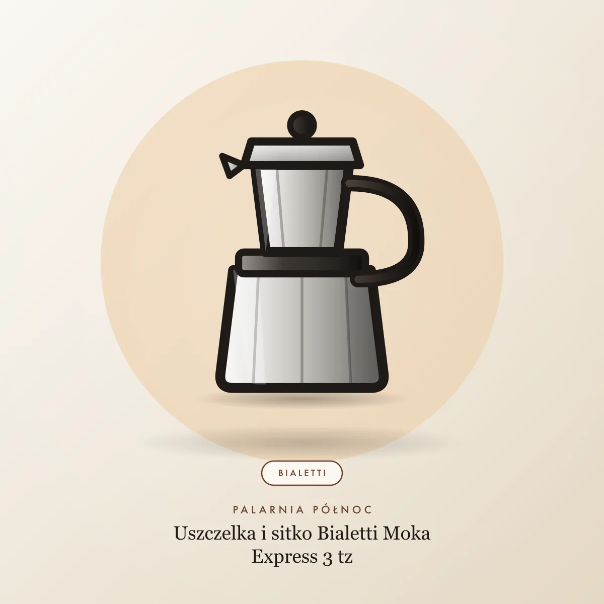 Uszczelka i sitko Bialetti Moka Express 3 tz