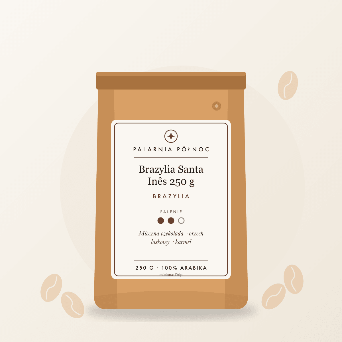 Kawa mielona Brazylia Santa Inês 250 g (drip)