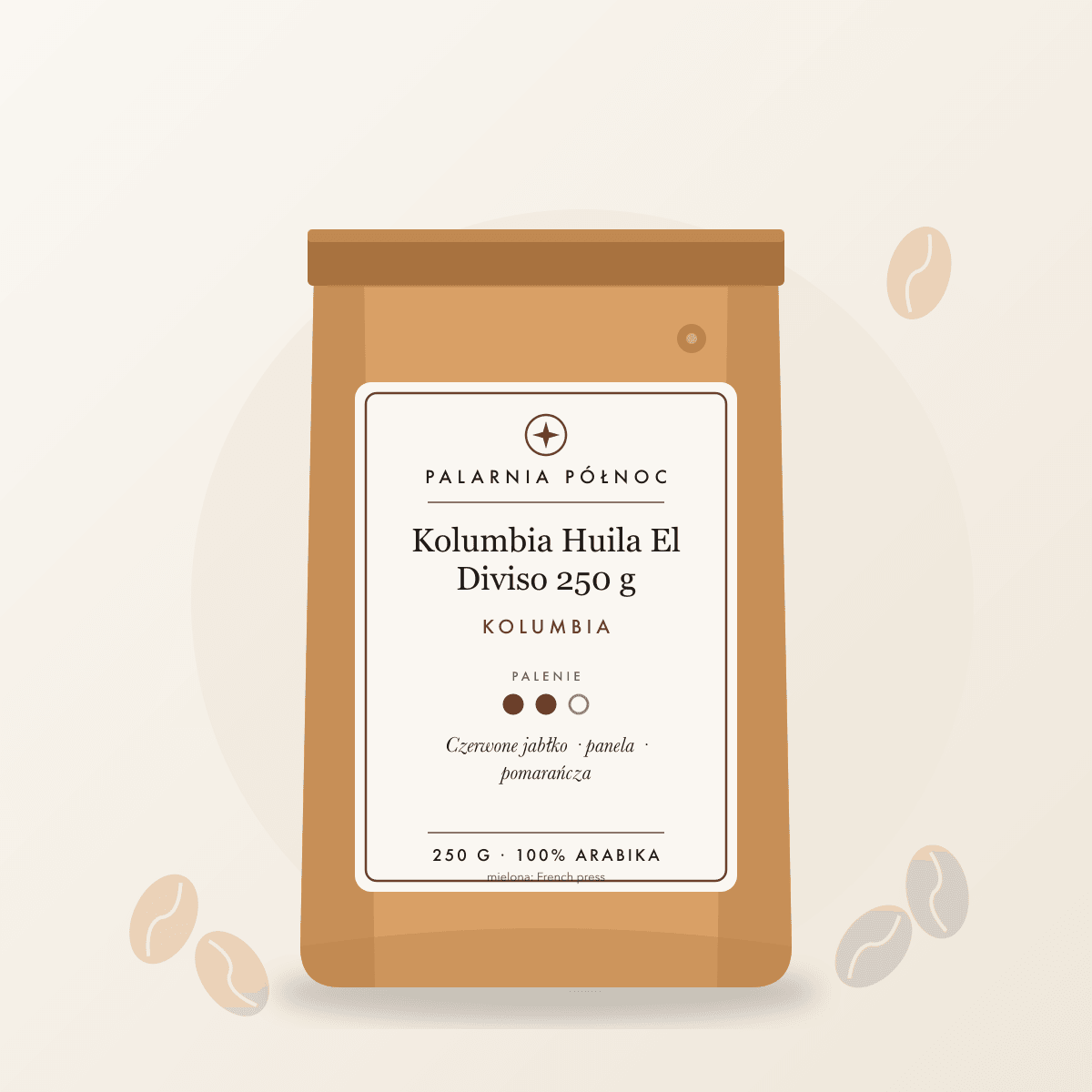 Kawa mielona Kolumbia Huila El Diviso 250 g (French press)