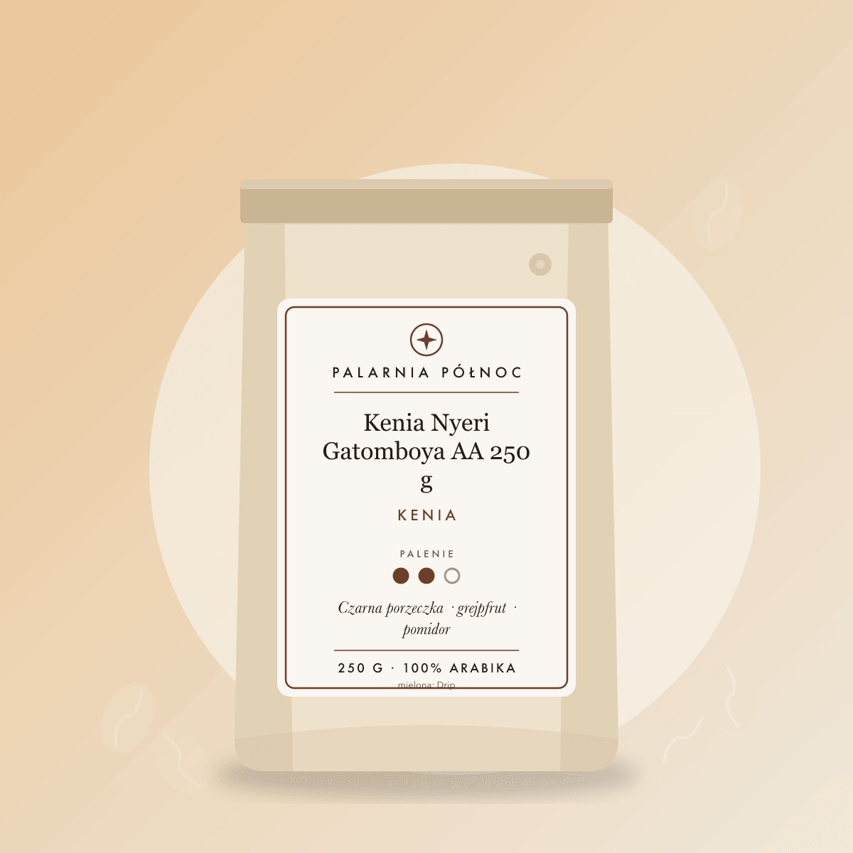 Kawa mielona Kenia Nyeri Gatomboya AA 250 g (drip)