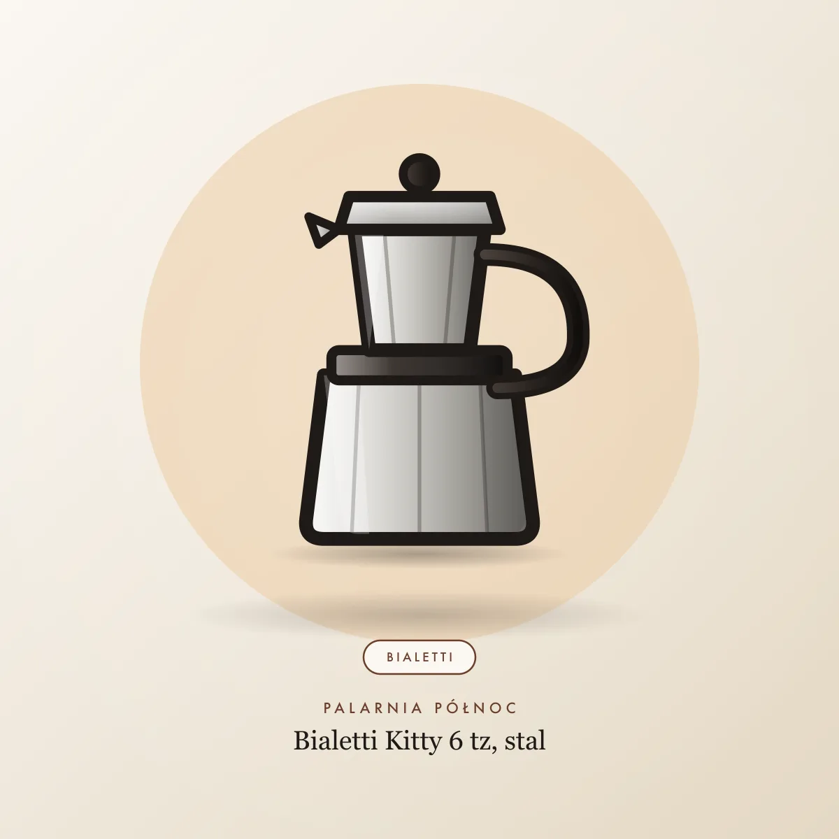 Bialetti Kitty 6 tz, stal