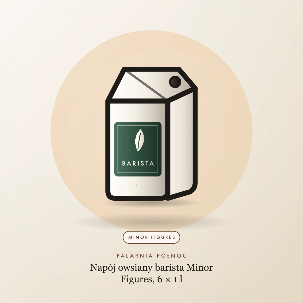 Napój owsiany barista Minor Figures, 6 × 1 l