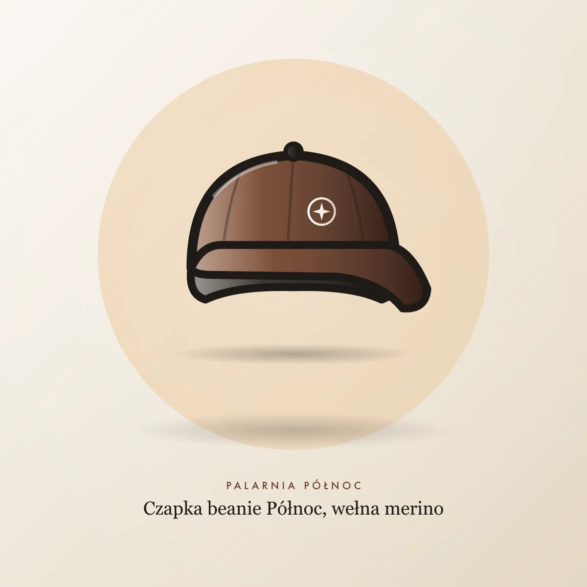 Czapka beanie Północ, wełna merino